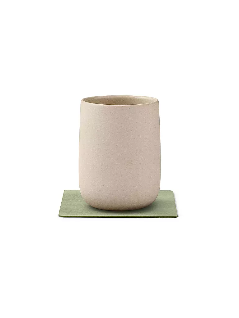 LIND DNA | Sottobicchiere 10x10cm CORDUROY ANGOLARE Verde Oliva | Oliva