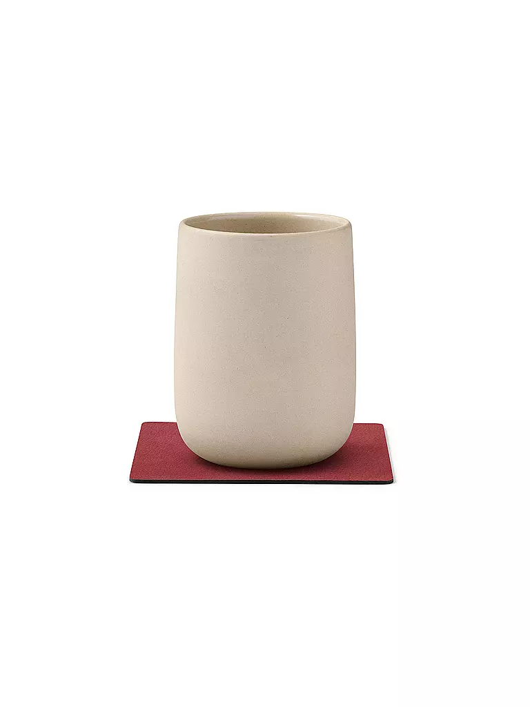 LIND DNA | Sottobicchiere 10x10cm SQAURE Red | Rosso