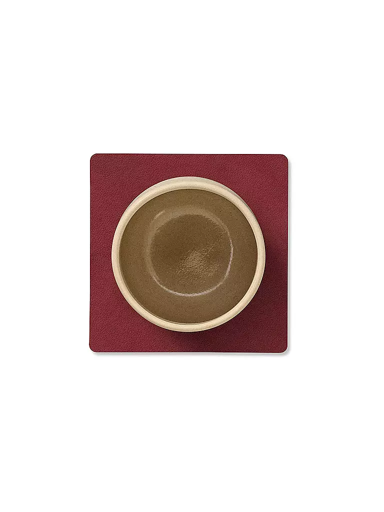 LIND DNA | Sottobicchiere 10x10cm SQAURE Red | 