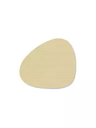 LIND DNA | Sottobicchiere 11x13cm CORDUROY OVAL Verde Militare | Beige