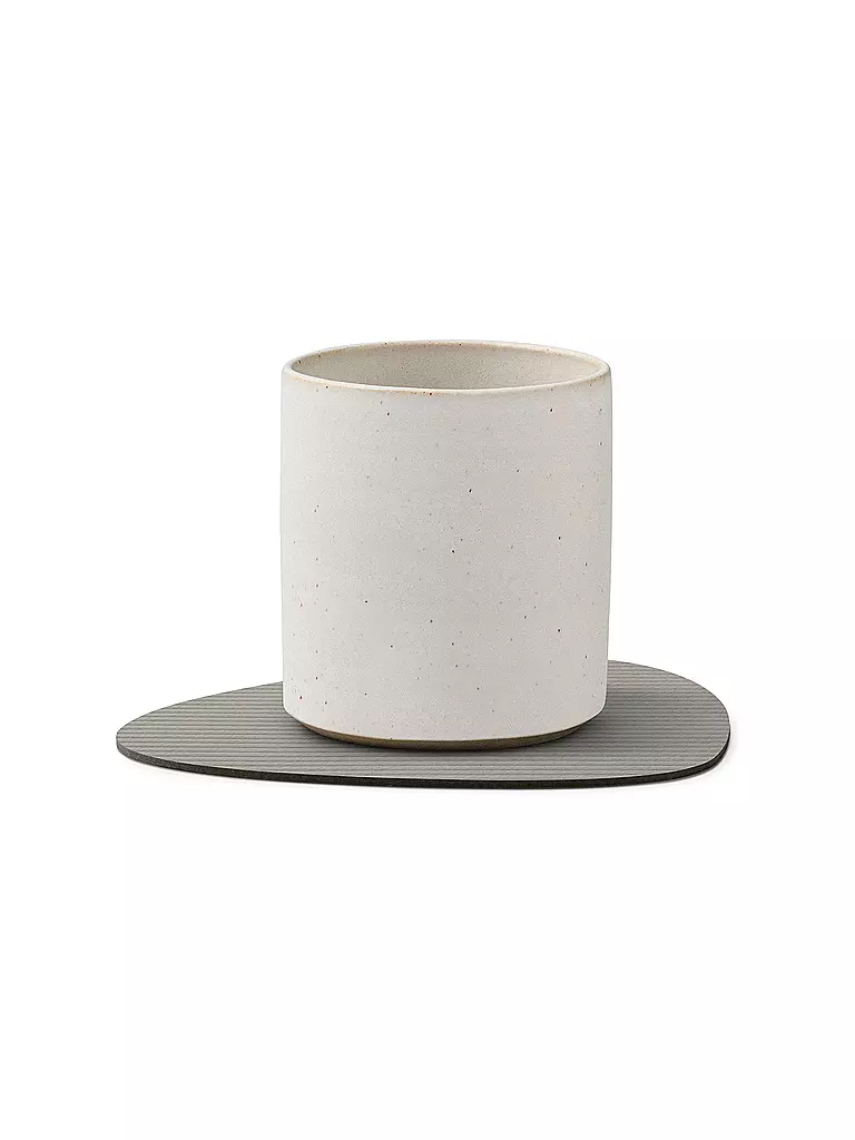 LIND DNA | Sottobicchiere 11x13cm CORDUROY OVALE Grigio Chiaro | Grigio chiaro