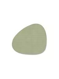 LIND DNA | Sottobicchiere 11x13cm CORDUROY OVAL Verde Militare | Oliva