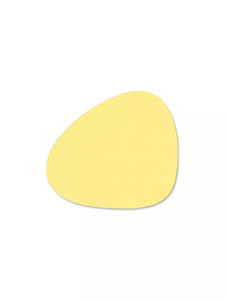 LIND DNA | Sottobicchiere 11x13cm CURVE Nupo Oval Yellow | Giallo