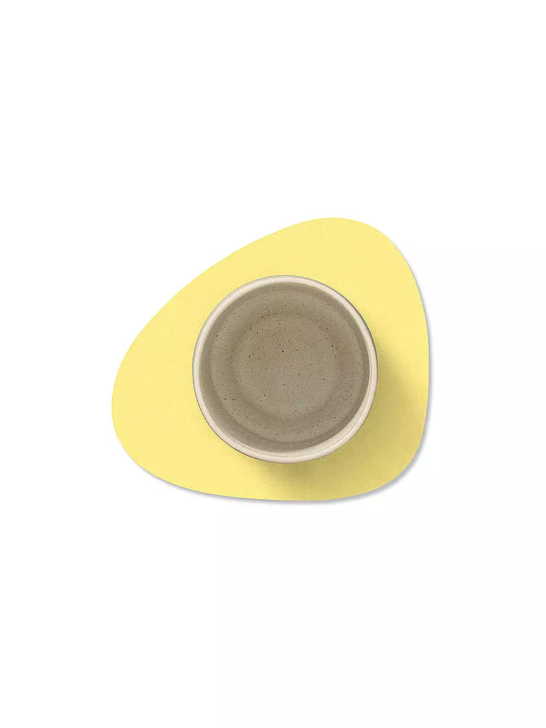 LIND DNA | Sottobicchiere 11x13cm CURVE Nupo Oval Yellow | Giallo