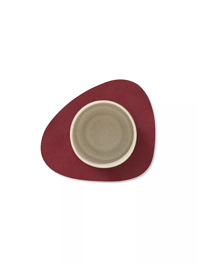 LIND DNA | Sottobicchiere 11x13cm CURVE Red | Rosso