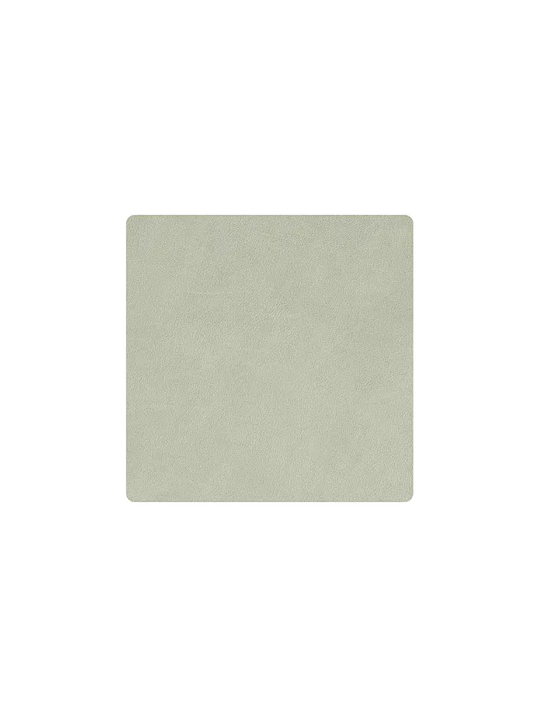 LIND DNA | Sottobicchiere in pelle quadrato 10x10cm Verde Oliva | Oliva