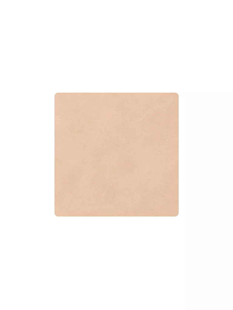 LIND DNA | Sottobicchiere in pelle quadrato Nupo 10x10cm Sabbia | Cammello