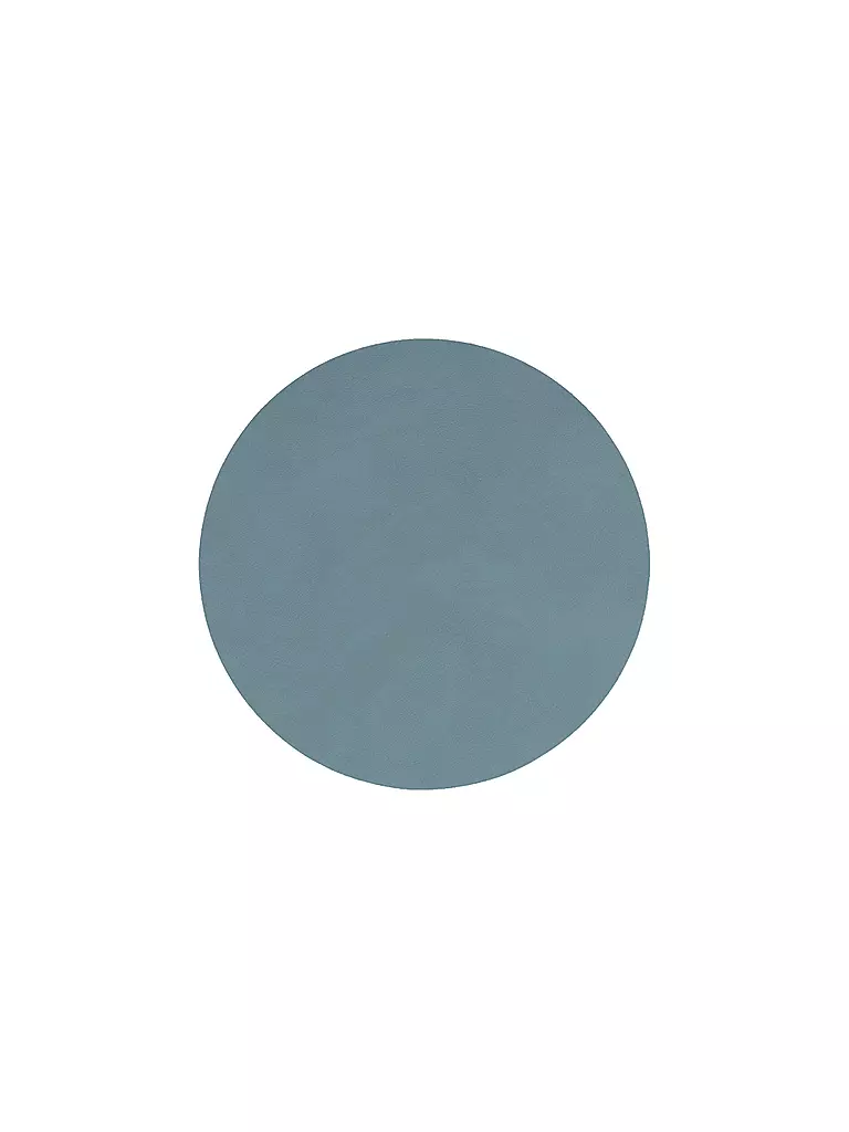LIND DNA | Sottobicchiere in pelle rotondo 10 cm Azzurro | Blu chiaro
