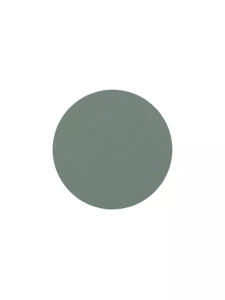 LIND DNA | Sottobicchiere in pelle rotondo 10 cm Verde pastello | Verde chiaro
