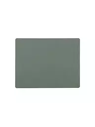 LIND DNA | Tavola da pranzo in pelle "Nupo" 35x45cm (Verde Oliva) | Verde chiaro