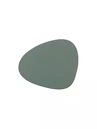 LIND DNA | Tavola in pelle "Nupo" 37x44cm (Verde oliva) | Verde chiaro