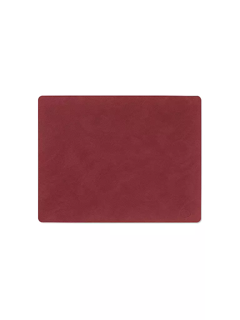 LIND DNA | Tischset SQUARE 35x45cm Nupo Eckig Red  | Rosso