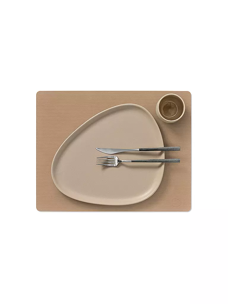 LIND DNA | Tovaglietta 35x45cm CORDUROY ANGOLARE Nougat | Cammello