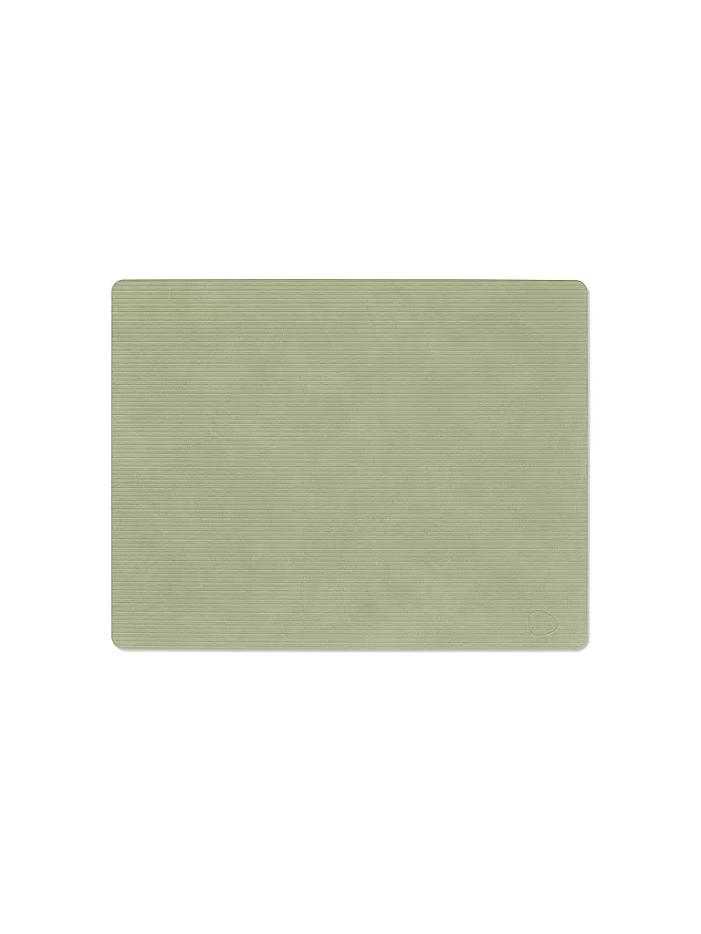 LIND DNA | Tovaglietta 35x45cm CORDUROY ANGOLARE Verde Oliva | Oliva