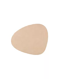 LIND DNA | Tavola in pelle "Nupo" 37x44cm (Verde oliva) | Cammello