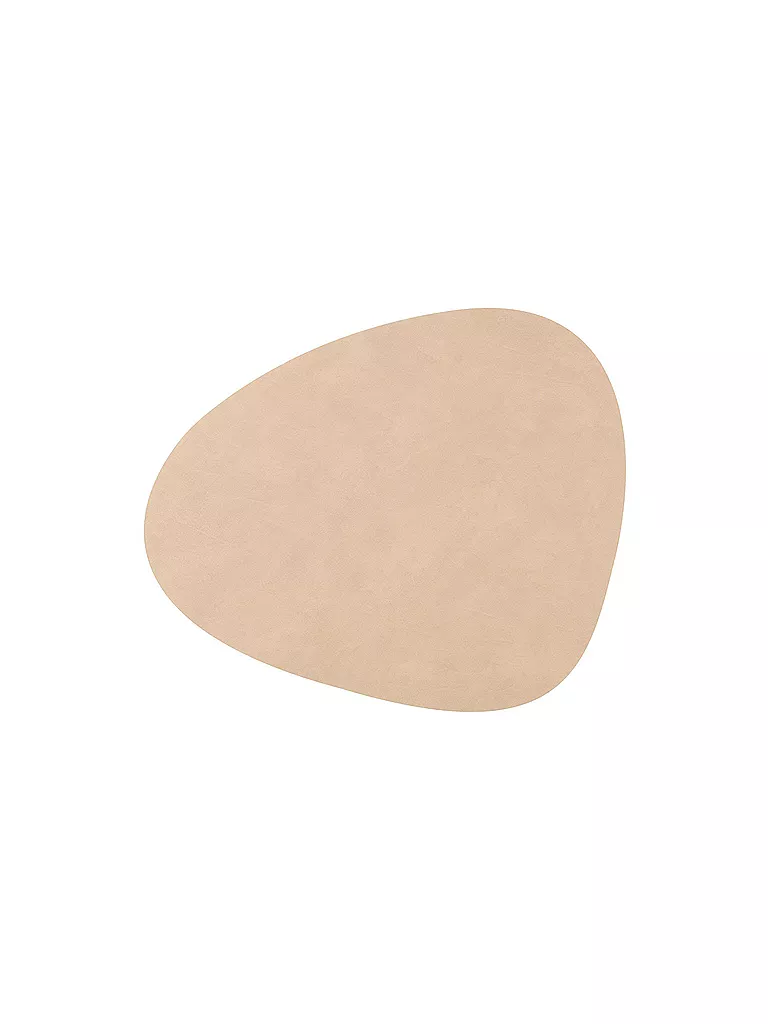 LIND DNA | Tovaglietta in pelle "Nupo" ovale 37x44 cm | Cammello