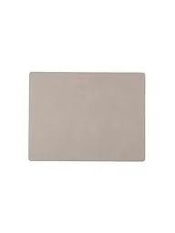 LIND DNA | Tavola da pranzo in pelle "Nupo" 35x45cm (Verde Oliva) | Grigio chiaro