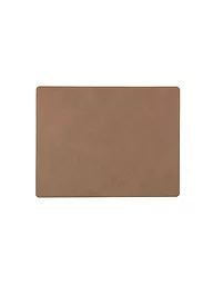 LIND DNA | Tavola da pranzo in pelle "Nupo" 35x45cm (Verde Oliva) | Marrone