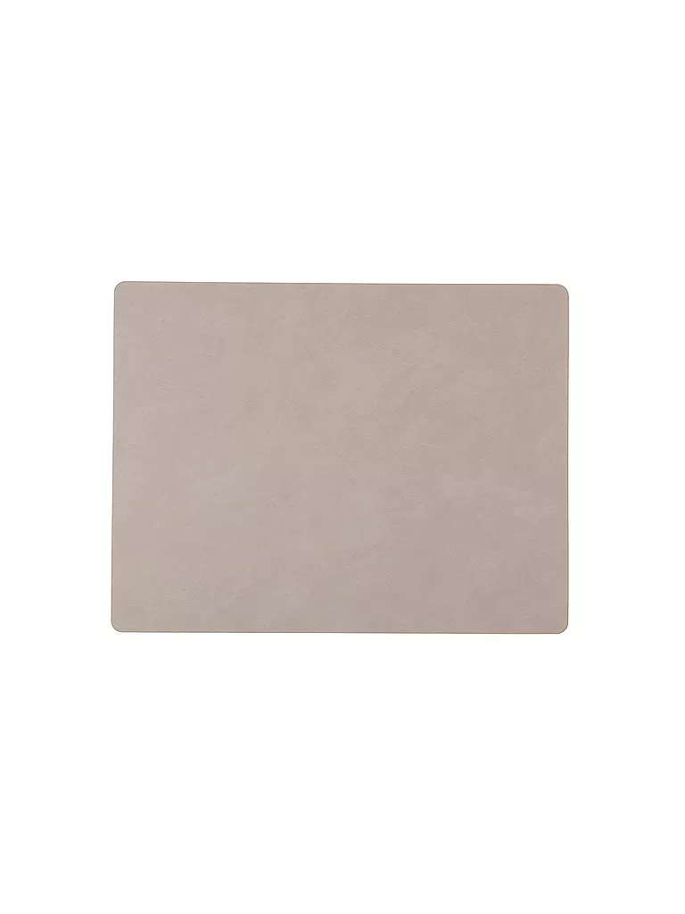 LIND DNA | Tovaglietta in pelle "Nupo" rettangolare 35x45 cm | Grigio chiaro