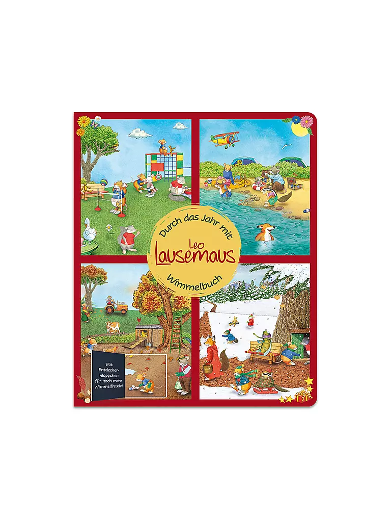 LINGOLI VERLAG | Leo Lausemaus - Libro delle figure attraverso l'anno Con alette scoperte per ancora più divertimento con le figure! | Senza colore