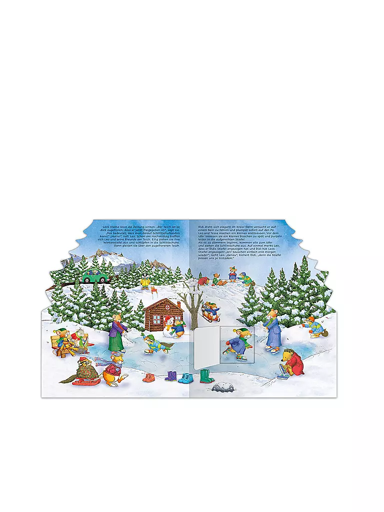 LINGOLI VERLAG | Libro - Leo Lausemaus - Il mio libro delle sorprese natalizie | Senza colore