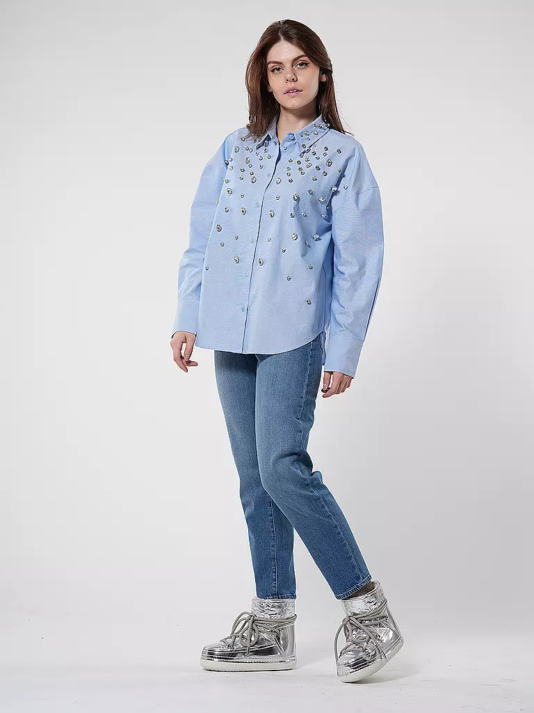 LIU JO | Bluse CAMICIA RICAMATA | Blu