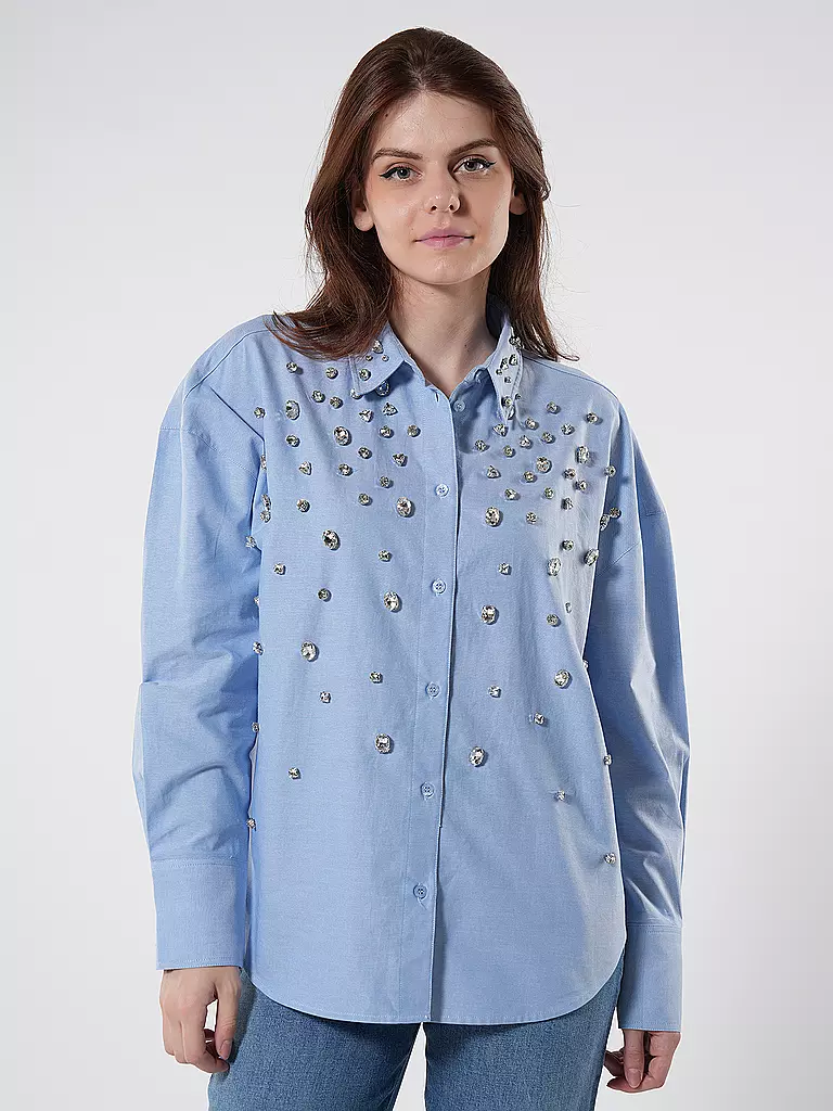 LIU JO | Bluse CAMICIA RICAMATA | Blu