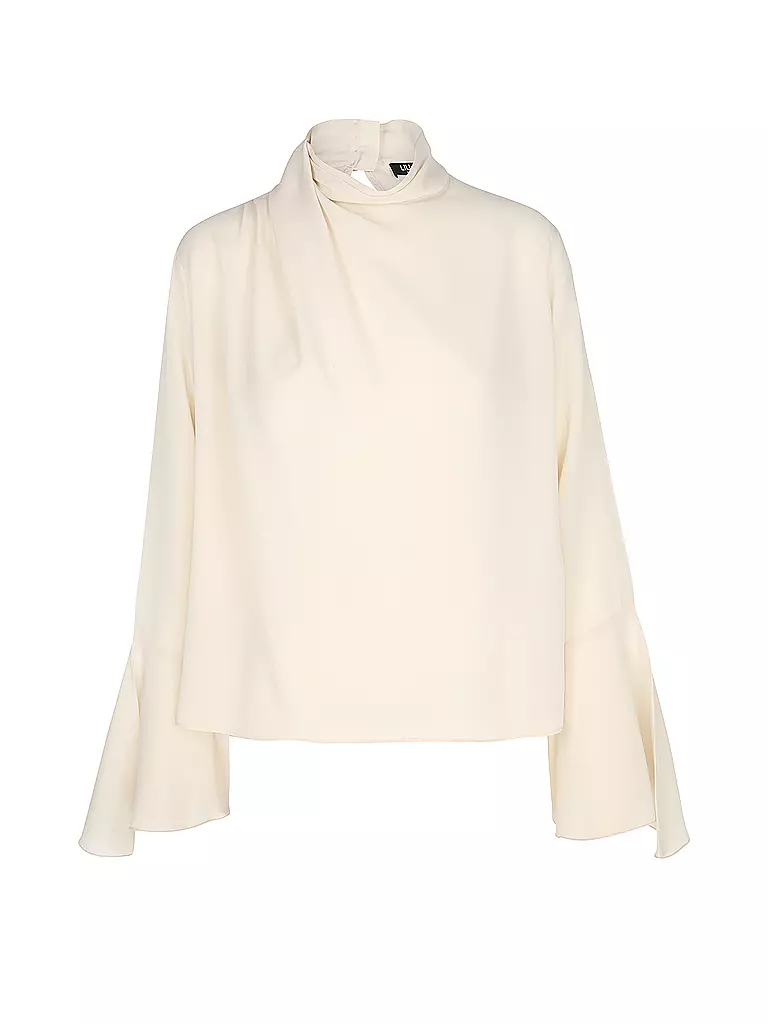 LIU JO | Seidenbluse TUNICA DRAPPEGGIATA | Beige