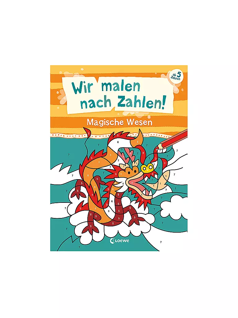 LOEWE VERLAG | Dipingiamo con i numeri! - Creature magiche | Senza colore