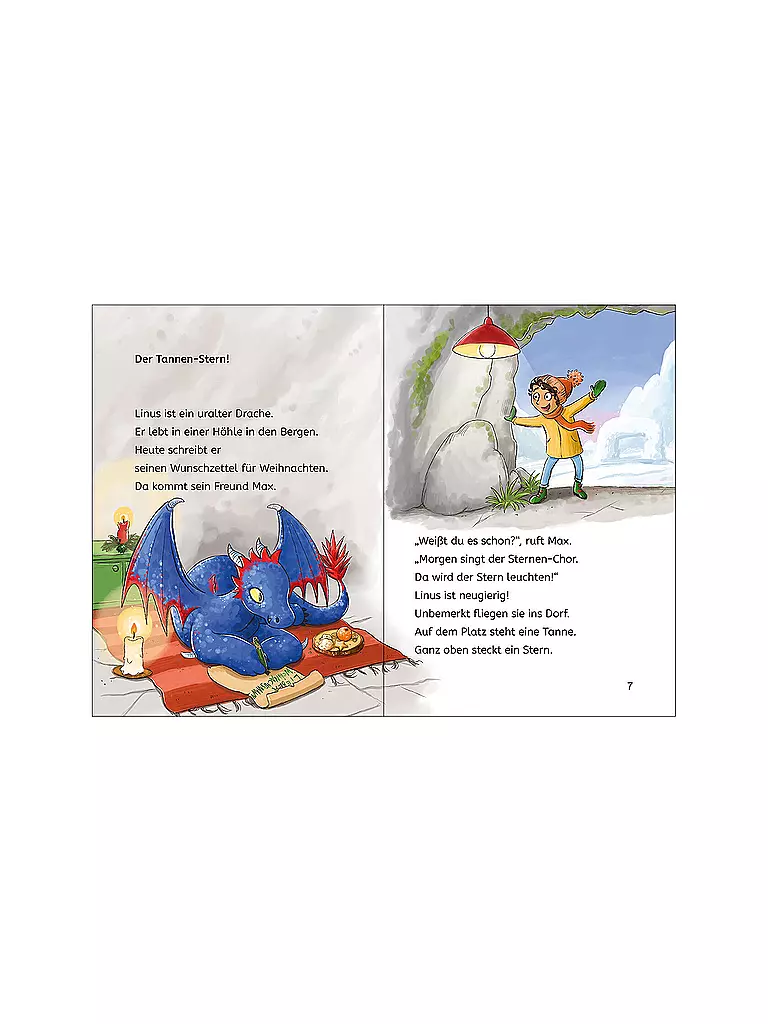 LOEWE VERLAG | Libro - Calendario dell'Avvento Leselöwen per giovani lettori - Draghi | Senza colore