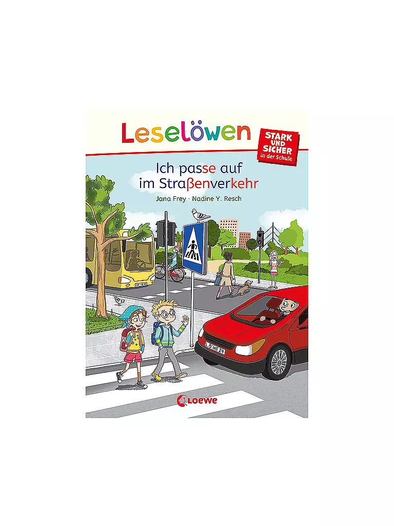 LOEWE VERLAG | Libro - Leselöwen - Forti e sicuri a scuola - Sto attento nel traffico stradale | Senza colore