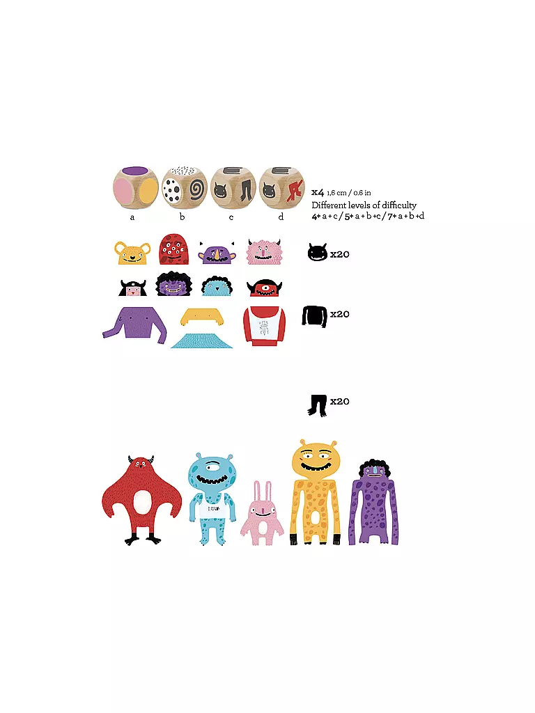 LONDJI | Gioco di carte MY MONSTERS | Multicolore