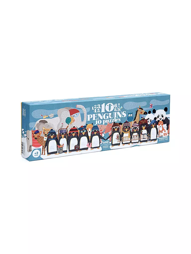 LONDJI | Puzzle 10 PINGUINS 55 Teile  | Multicolore