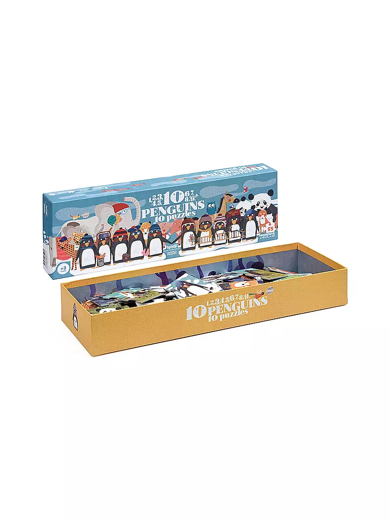 LONDJI | Puzzle 10 PINGUINS 55 Teile  | Multicolore