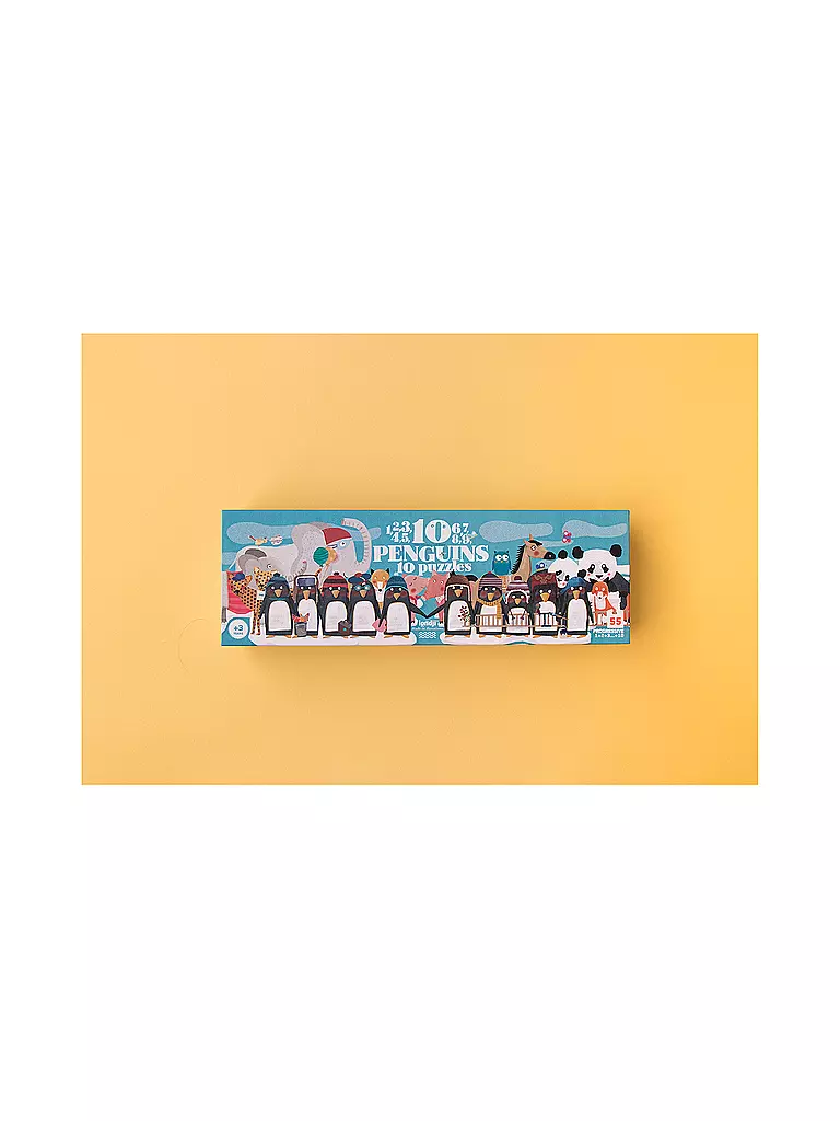 LONDJI | Puzzle 10 PINGUINS 55 Teile  | Multicolore