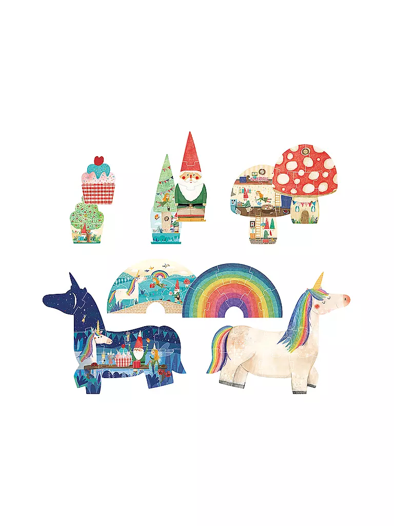 LONDJI | Puzzle HAPPY BIRTHDAY UNICORN | Multicolore