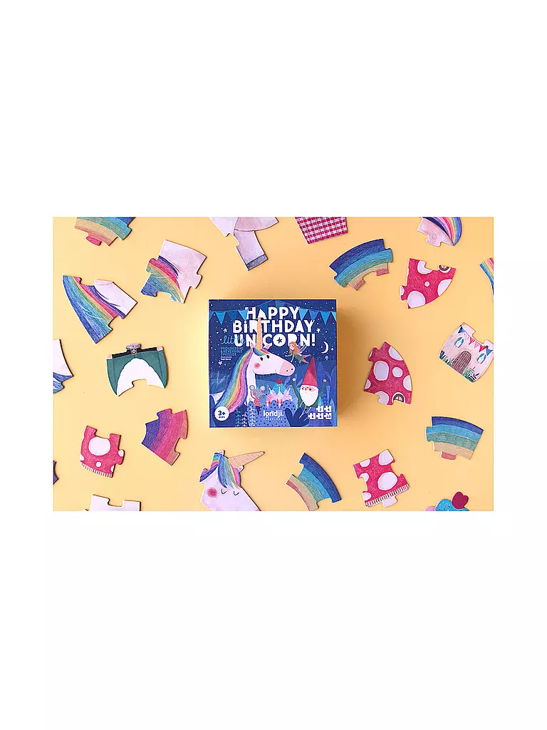 LONDJI | Puzzle HAPPY BIRTHDAY UNICORN | Multicolore