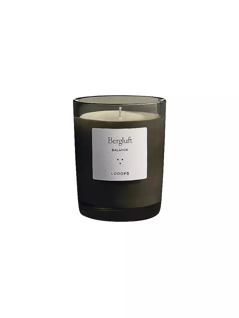 LOOOPS | Candela profumata 250g ARIA DI MONTAGNA | Verde scuro