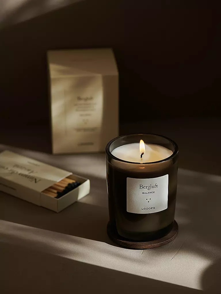 LOOOPS | Candela profumata 250g ARIA DI MONTAGNA | Verde scuro