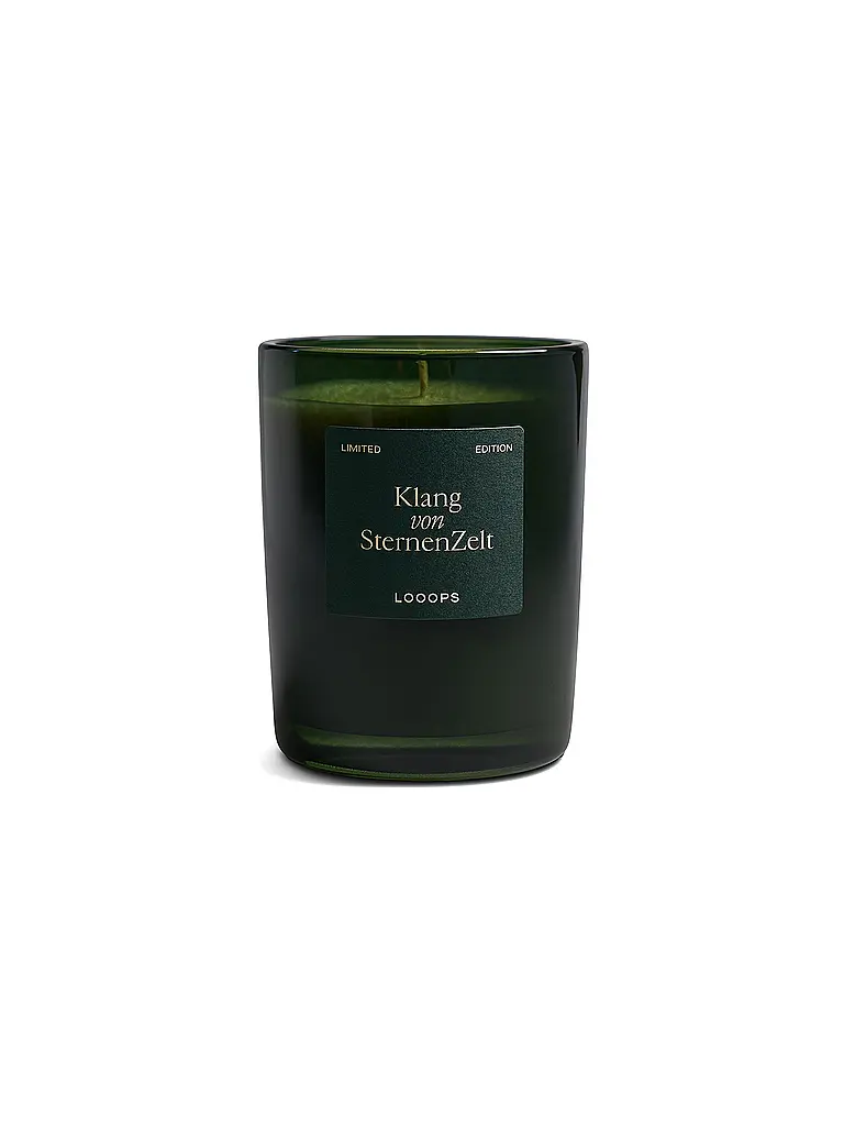 LOOOPS | Candela profumata 250g Klang von Sternenzelt | Verde scuro