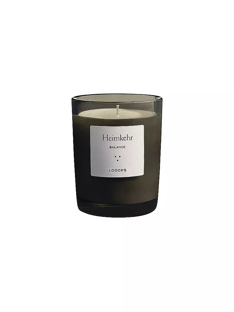 LOOOPS | Candela profumata 250g RITORNO A CASA | Verde scuro