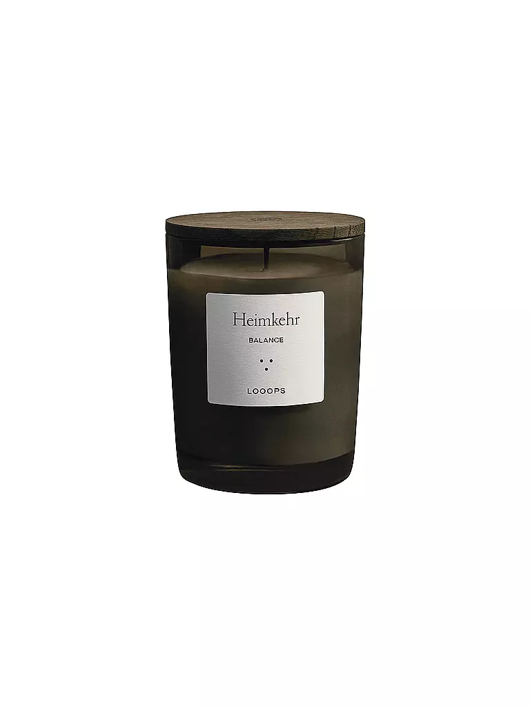 LOOOPS | Candela profumata 250g RITORNO A CASA | Verde scuro
