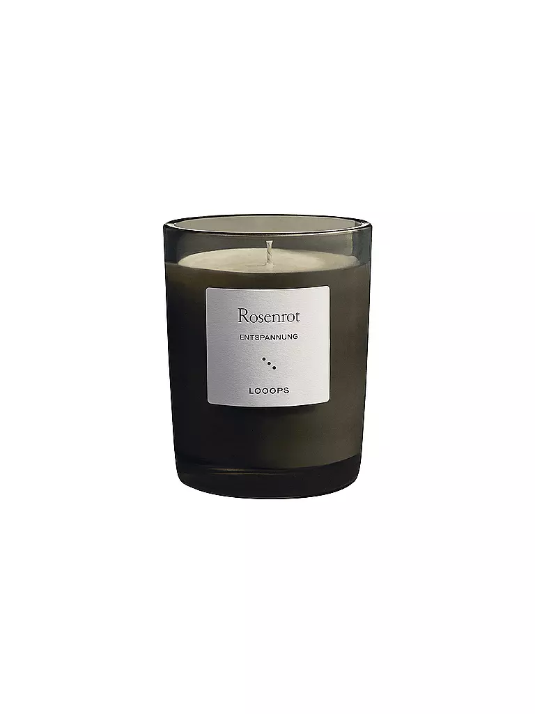 LOOOPS | Candela profumata 250g ROSENROT | Verde scuro