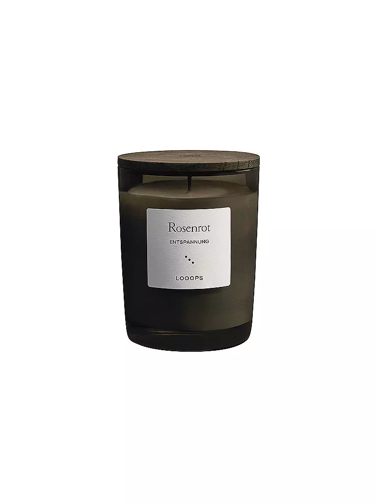 LOOOPS | Candela profumata 250g ROSENROT | Verde scuro