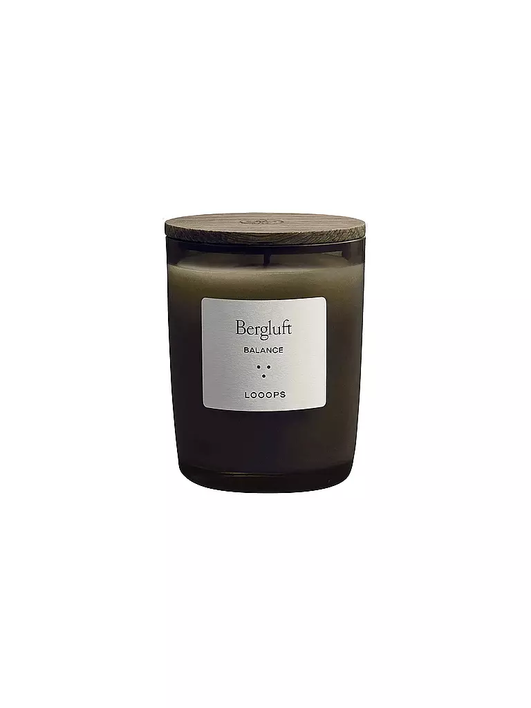 LOOOPS | Candela profumata 75g BERGLUFT | Verde scuro