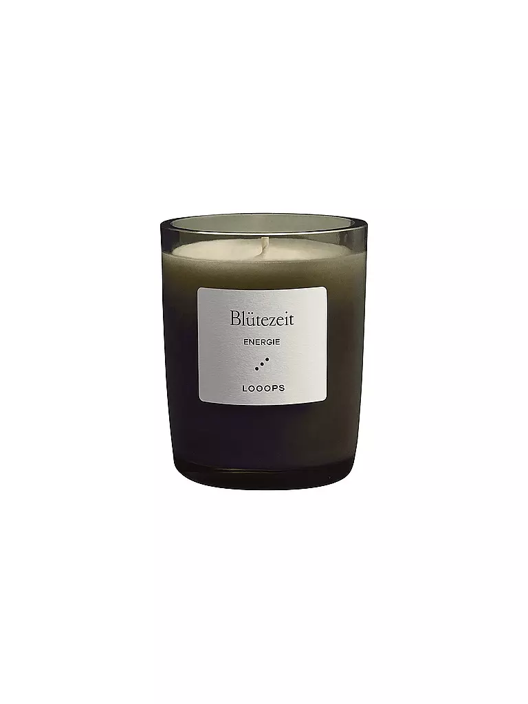 LOOOPS | Candela profumata 75g BLÜTEZEIT | Verde scuro