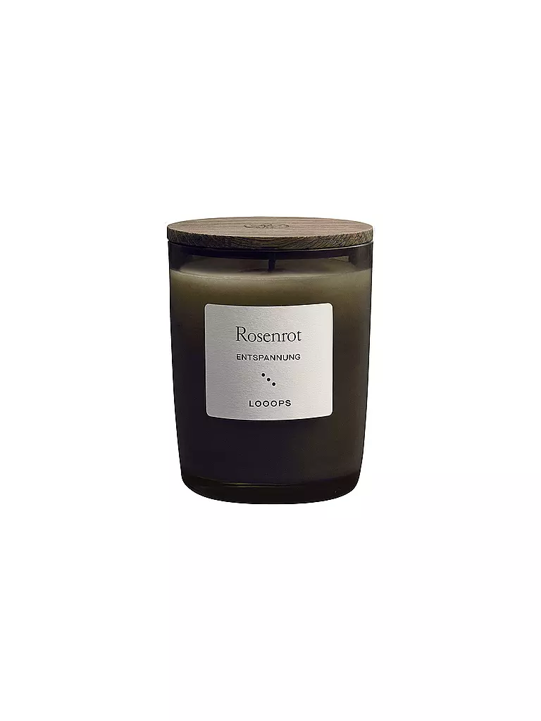 LOOOPS | Candela profumata 75g ROSENROT | Verde scuro