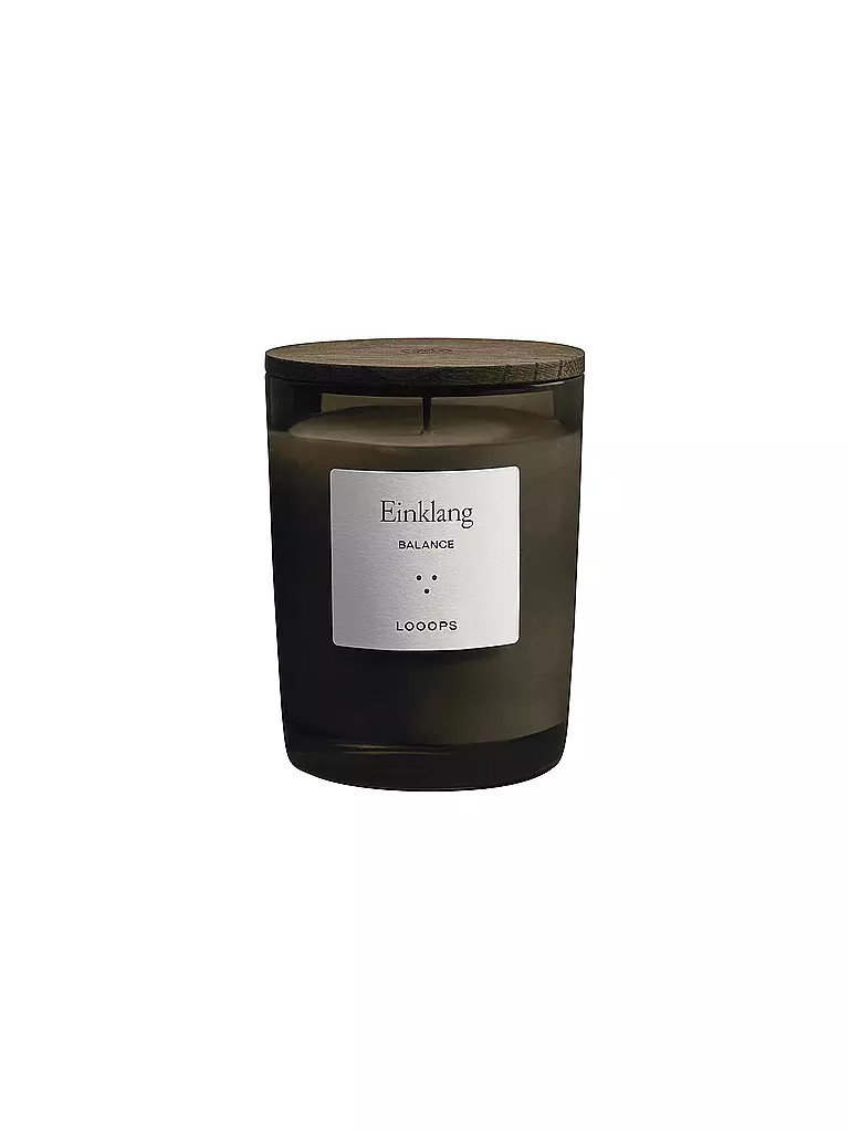 LOOOPS | Duftkerze 250g  EINKLANG | Verde scuro