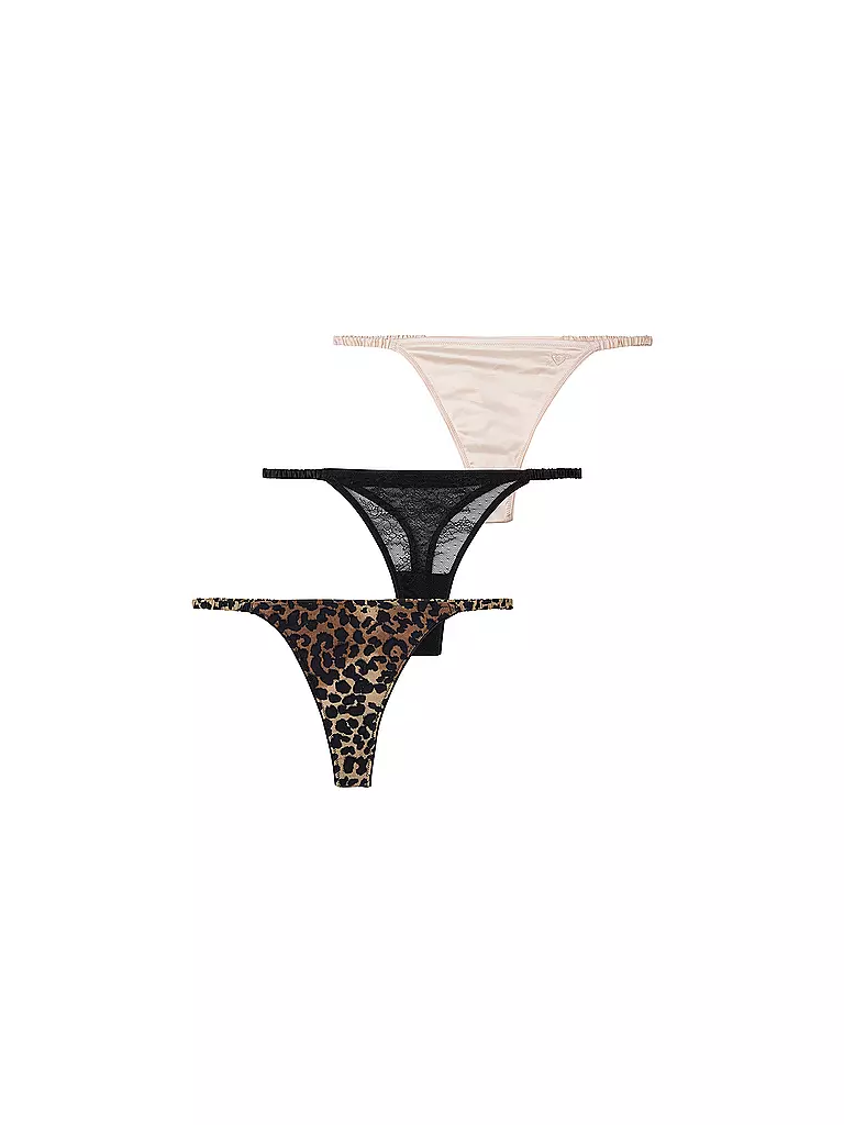 LOVE STORIES | String confezione da 3 "Threesome Roomservice" | Nero