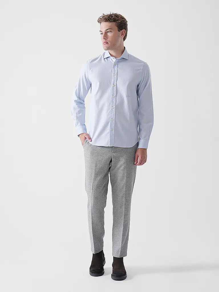 LUIS TRENKER | Camicia tradizionale LUBELTRAN | Blu chiaro